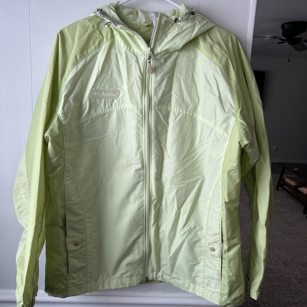 Columbia Lightweight Mint Green Outdoor Jacket